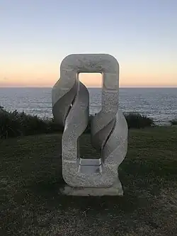 "Twice Twist Bands", sculpture by the sea, 2012