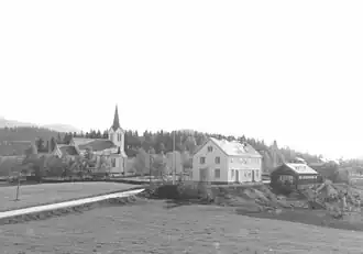 Church and surrounding area