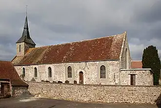 The church in Les Loges-Saulces
