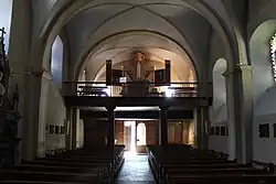 Gallery and organ.