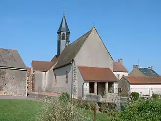 The church in Sainte-Magnance