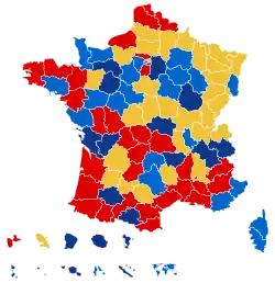Second-place candidate by department
