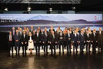Austrian chancellor Sebastian Kurz hosting the European College of Commissioners in Vienna, 6 July 2018