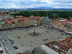 Přemysl Otakar II. Square as seen from the Black Tower