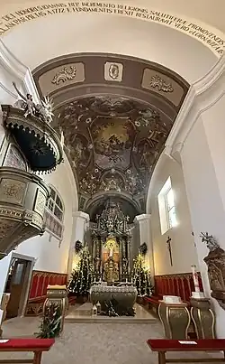 View of the altar