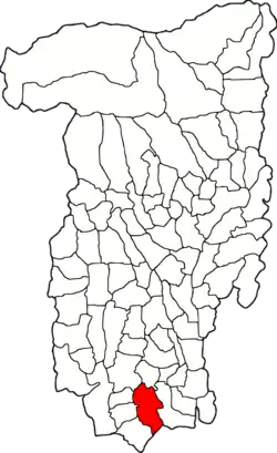 Location in Vâlcea County