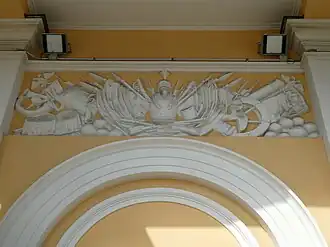 Reliefs on the metopes