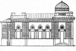 Sketch of the side view