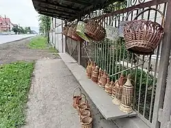 A collection of vine baskets