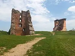 The ruins after the partial reconstruction, 2020