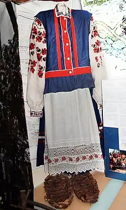 Traditional female dress of the Chornobyl area