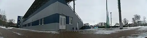 Panorama at the entrance to the stadium