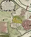 Old map of Belgrade