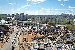 Construction site in May 2022