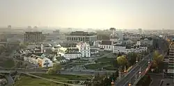Image 1A view of the historic center of Minsk, a Belarusian heritage monument