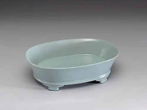 The Narcissus Basin with Light Bluish-green Glaze, Ru ware, c. 1086 – c. 1106