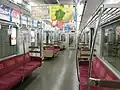 Midosuji Line set car interior (December 2011)