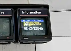 A Subterranean Sadness, repurposed Video Display Unit, Liverpool St Station, London UK, 2004
