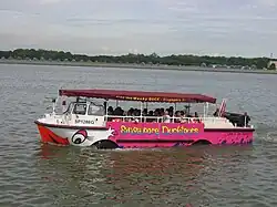 Duck tour in Singapore