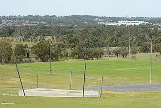 View from the Rooty Hill, Rooty Hill, Sydney, looking across Morreau Reserve