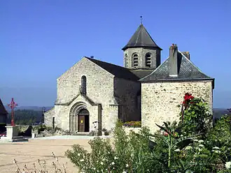 The church of Saint-Aignan, in Ladignac-le-Long