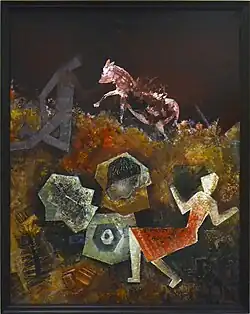 Landscape (1960), oil, Regional Gallery in Cheb