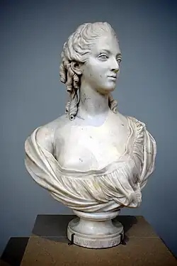 Marble bust of Madame Victoire, by Louis-Claude Vasse, 1763, Paris. France. National Museum of Scotland, Edinburgh
