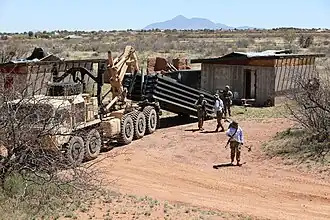 Soldiers of the 1404th Transportation Company during training exercise