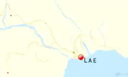 Gabensis is located in Lae
