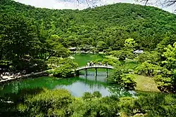 Ritsurin Garden in Takamatsu, begun in 1625