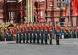 During the 2010 Moscow Victory Day Parade.