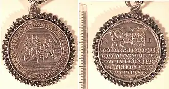 Coins celebrating the capture