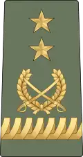 ሜጄር ጄኔራል Mējēri jēnērali (Ethiopian Ground Forces)[27]