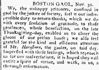 Boston Gaol, 1799