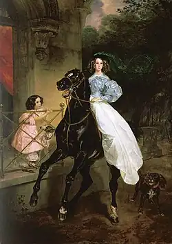 Horsewoman (Daughters of Pacini, Giovannina and Amazilia), 1832, Tretyakov Gallery