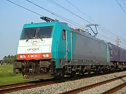 The Bombardier TRAXX MS2, a multiple system multi-purpose locomotive built for the European railways. Significant numbers of the TRAXX family have been built for most European railways.