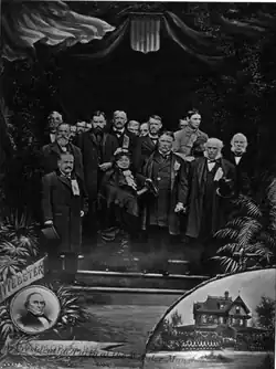 U.S. President Chester A. Arthur at Daniel Webster house, Marshfield, Massachusetts, 1882, by A.N. Hardy