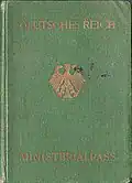 1927 German Ministerialpass issued to Dr. Fritz Norden