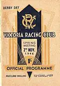 1946 VRC Derby racebook front cover