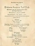 1949 BATC Doomben Cup showing raceday officials