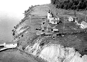 1940s overview of the Raspberry Island Light Station