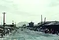 Road next to the market (1950)