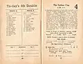 1952 Sydney Cup racebook showing the conditions