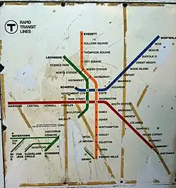 Subway map from 1967 — 1969