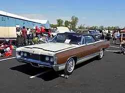 1968 Mercury Park Lane convertible with "yacht deck paneling" body trim