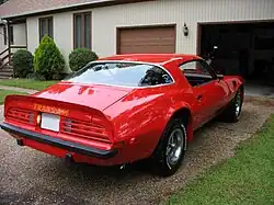 Rear view of 1975 Trans Am