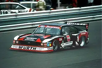 One of the used sports car under Zakowski (Ford Capri Turbo with Jochen Mass 1980)