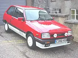 1985 Suzuki Swift 1.3 GS, original model with flush headlamps (UK)