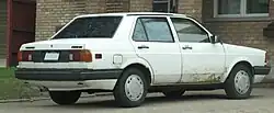 1987 Volkswagen Fox GL 4-door sedan (rear)