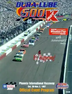 The 1997 Dura Lube 500 program cover.